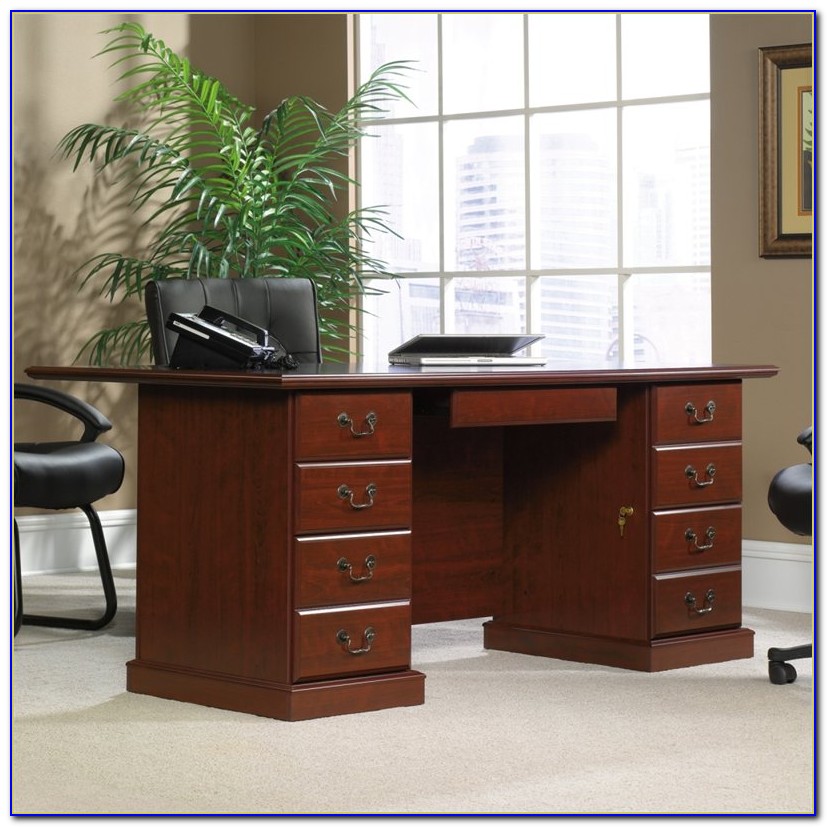 Sauder Heritage Hill 60 Executive Desk Sauder Heritage Hill Executive Desk Classic Cherry