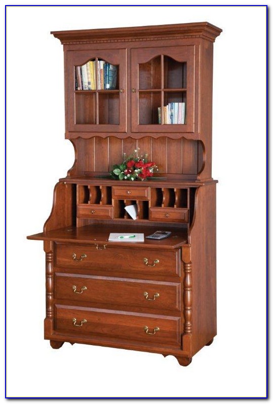 White Secretary Desk W...