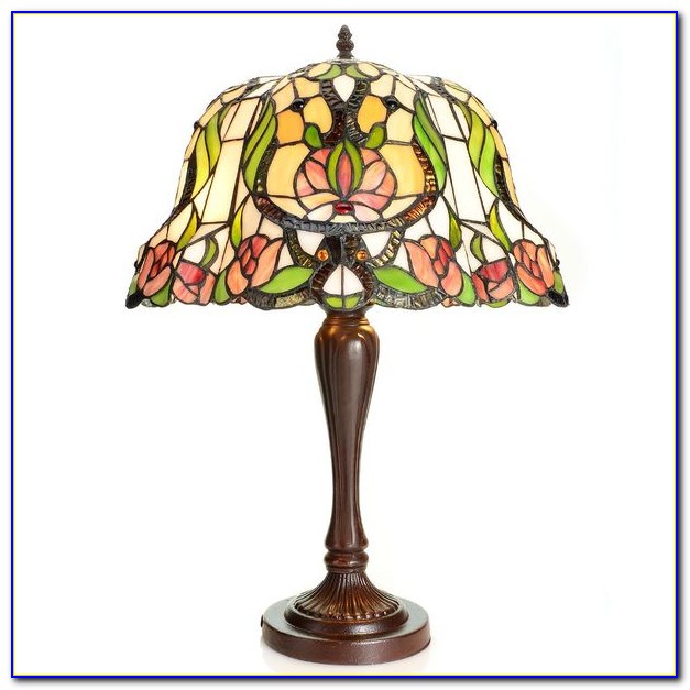 Small Stained Glass Desk Lamp Small Stained Glass Desk Lamp
