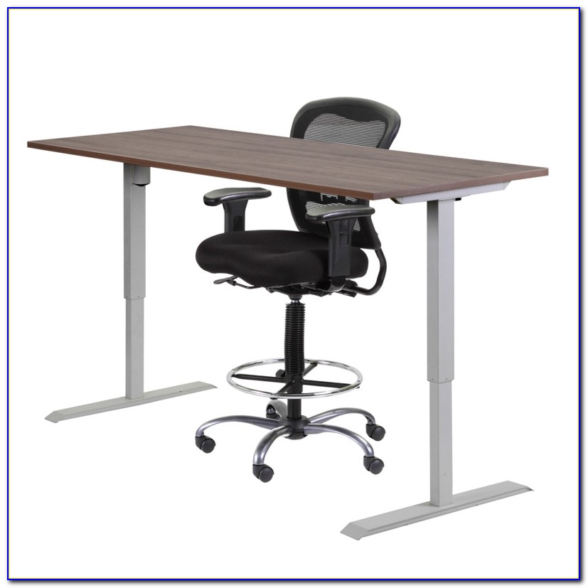 Used Height Adjustable Standing Desk Desk Home Design Ideas 