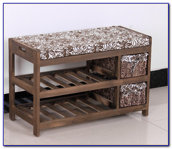 Black Finish Solid Wood Storage Shoe Bench Shelf Black Finish Solid Wood Storage Shoe Bench Shelf