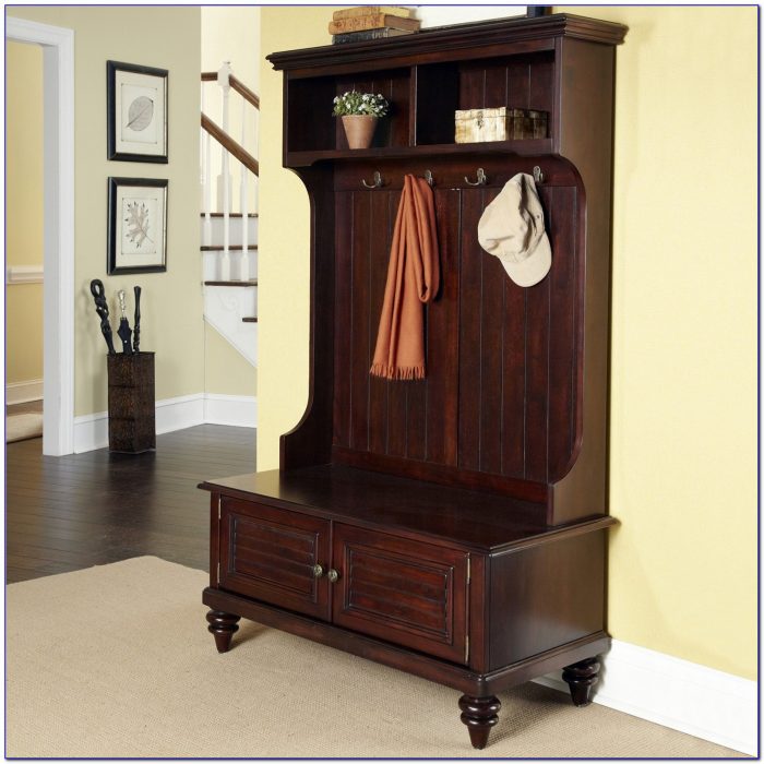 Hall Tree Coat Hanger With Storage Bench Hall Tree Coat Hanger With Storage Bench