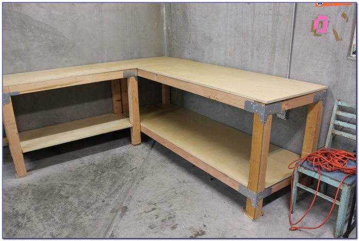how to build an l shaped workbench - bench : home design