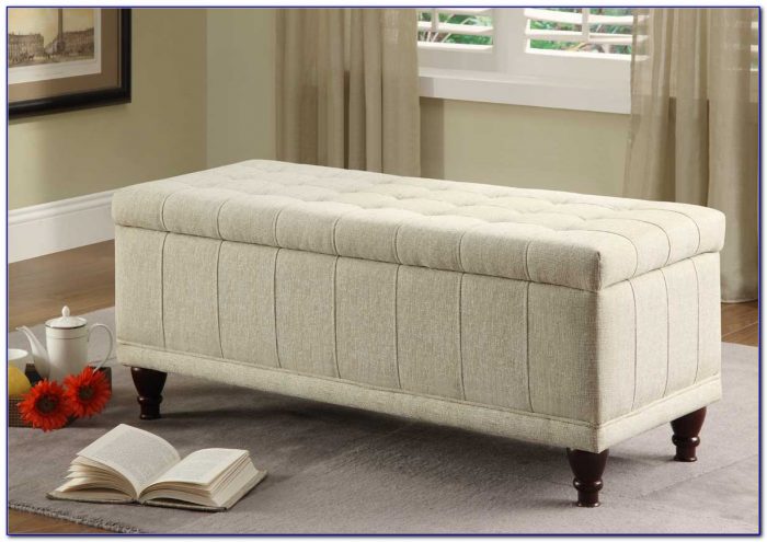 Tufted Ottoman Bench With Storage Tufted Ottoman Bench With Storage