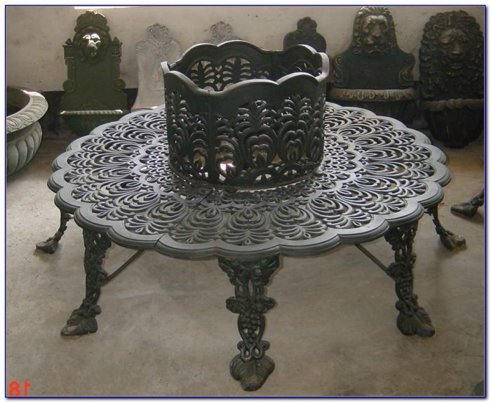 Wrought Iron Tree Surround Bench Bench Home Design Ideas 