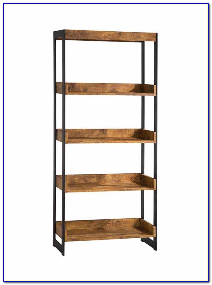 Bookcase With Wicker Baskets Bookcase With Wicker Baskets