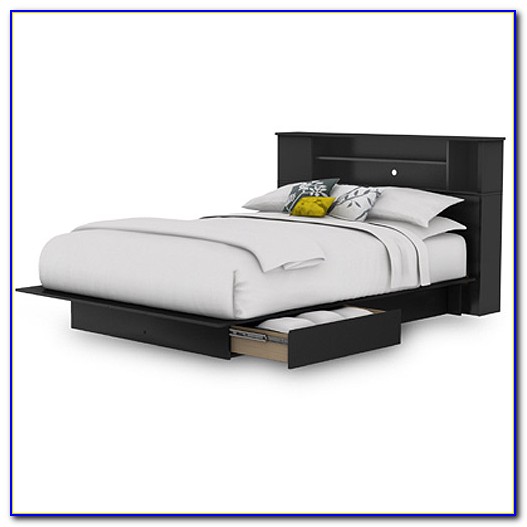 Cypress Queen Storage Bed With Bookcase Headboard Cypress Queen Storage Bed With Bookcase Headboard