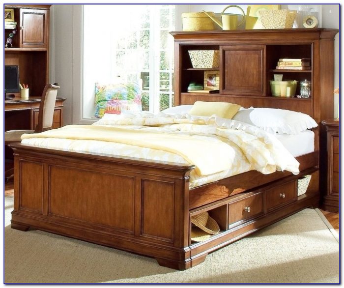 Storage Beds With Bookcase Headboards Storage Beds With Bookcase Headboards
