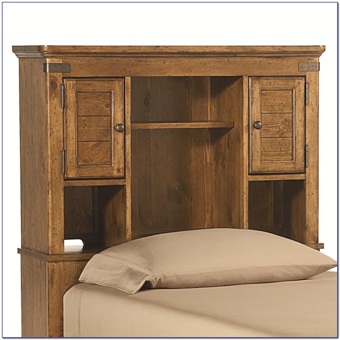 Twin Bed With Bookcase Headboard And Storage Twin Bed With Bookcase Headboard And Storage