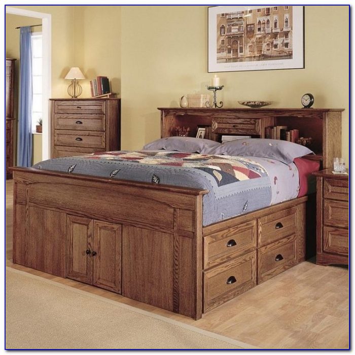 Captains Bed With Bookshelf Headboard Captains Bed With Bookshelf Headboard