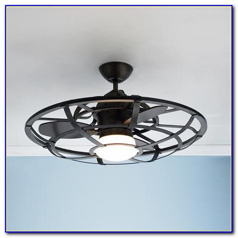 Ceiling Fan With Caged Blades Ceiling Fan With Caged Blades