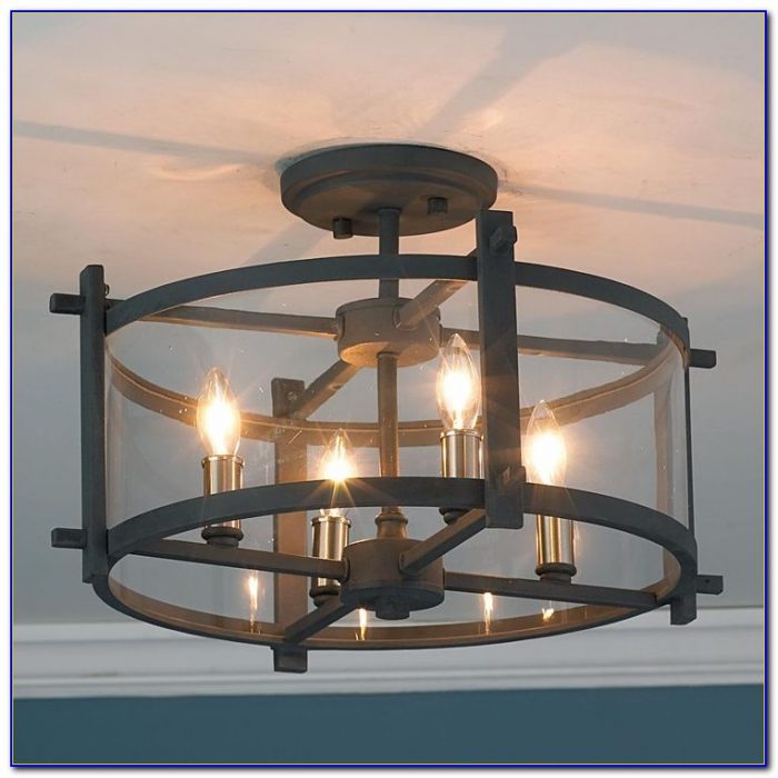 Clearly Modern Semi Flush Ceiling Light Clearly Modern Semi Flush Ceiling Light
