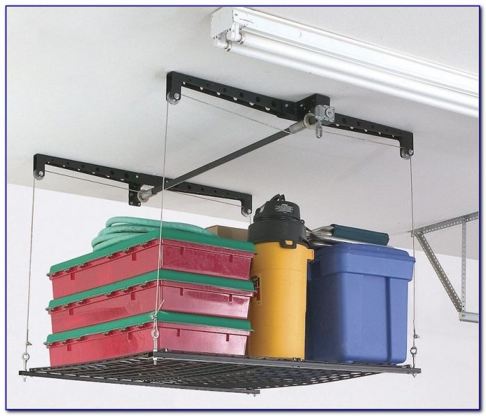 Diy Garage Ceiling Storage Lift Diy Garage Ceiling Storage Lift