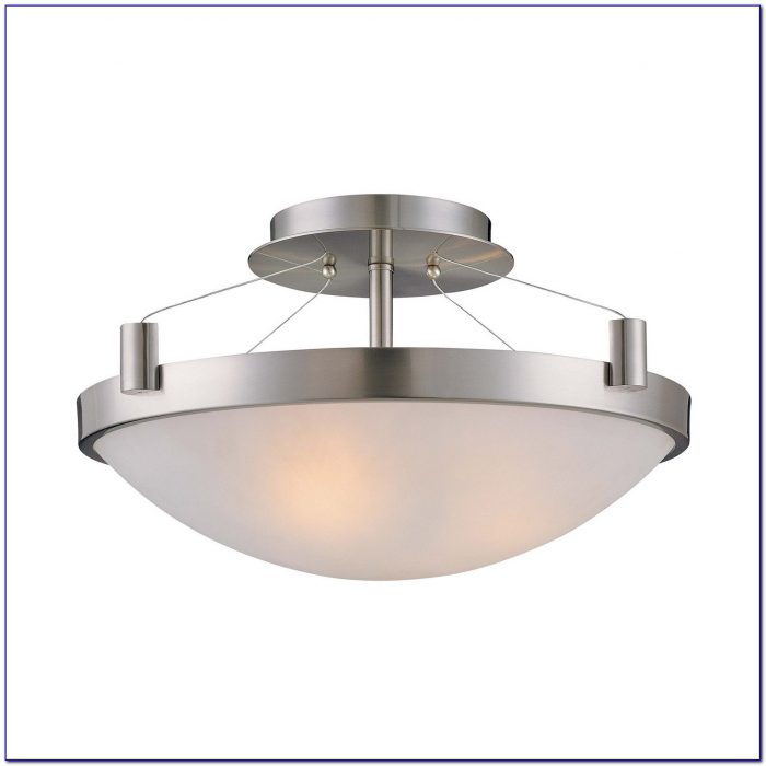 Brushed Nickel Semi Flush Ceiling Light Brushed Nickel Semi Flush Ceiling Light