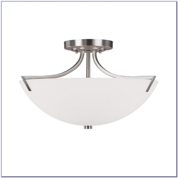 Brushed Nickel Semi Flush Mount Lighting Brushed Nickel Semi Flush Mount Lighting