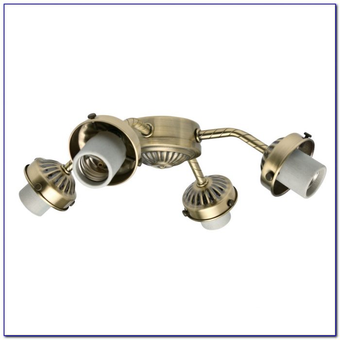 Hunter Antique Brass Ceiling Fan Light Kit Hunter Antique Brass Ceiling Fan Light Kit
