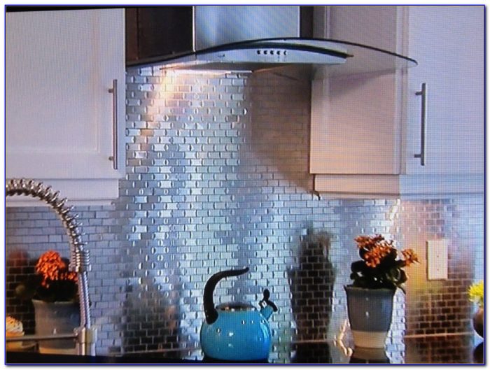 Installing Tin Ceiling Tiles As A Backsplash Installing Tin Ceiling Tiles As A Backsplash