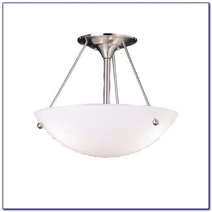 Polished Nickel Semi Flush Ceiling Light Polished Nickel Semi Flush Ceiling Light