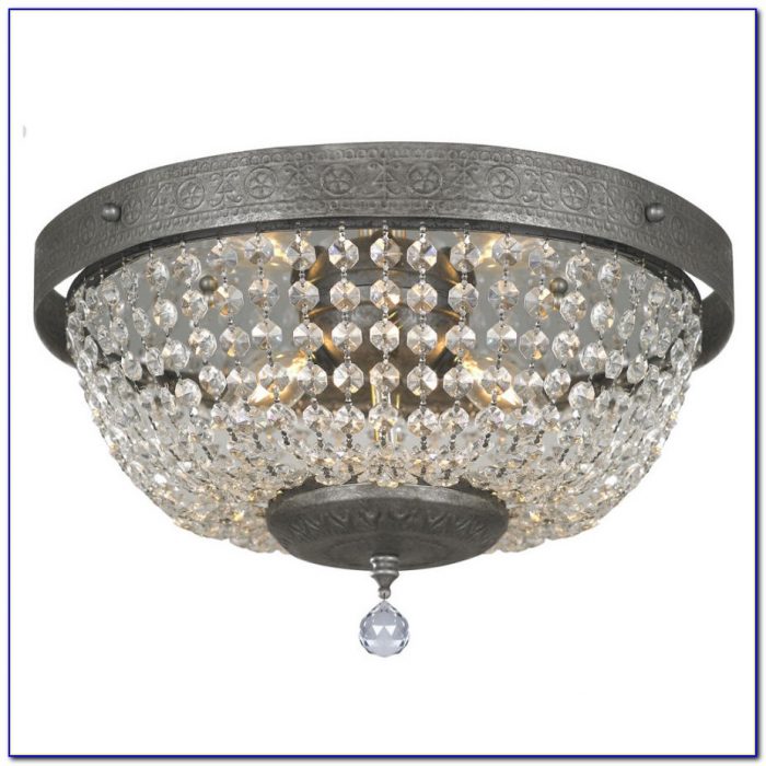 Semi Flush Crystal Ceiling Lights Semi Flush Crystal Ceiling Lights