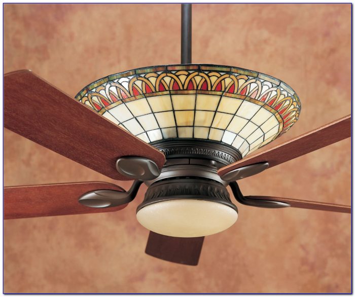 Ceiling Fan With Stained Glass Light Fixture Ceiling Fan With Stained Glass Light Fixture