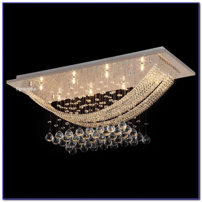 Crystal Ceiling Mount Light Fixture Crystal Ceiling Mount Light Fixture