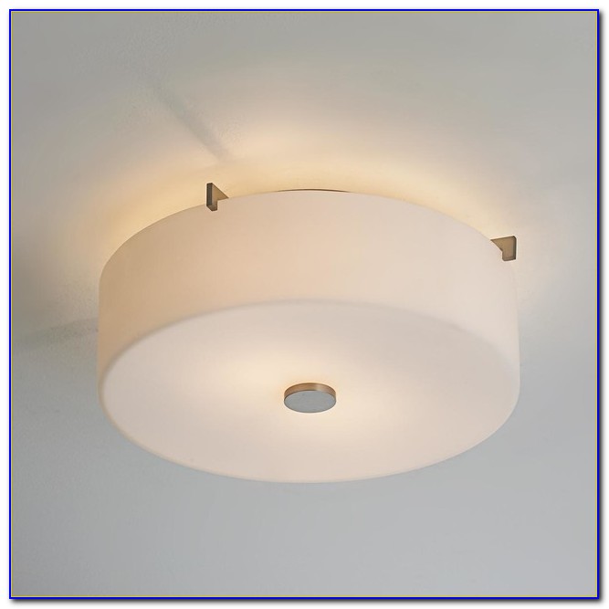 Semi Flush Mount Ceiling Light With Drum Shade Semi Flush Mount Ceiling Light With Drum Shade
