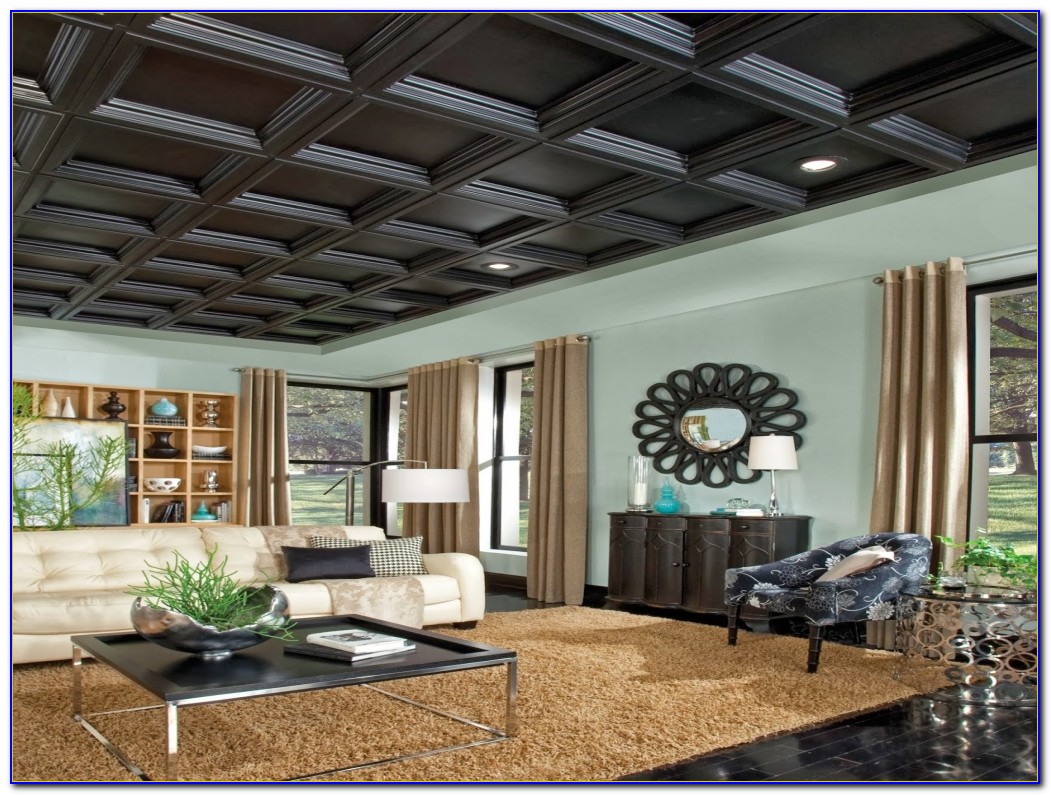Armstrong Black Coffered Ceiling Tiles Home Design Ideas Armstrong Black Coffered Ceiling Tiles