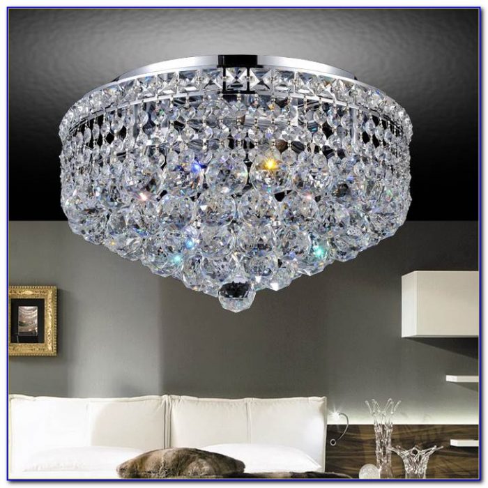 Ceiling Mount Crystal Chandelier Ceiling Mount Crystal Chandelier