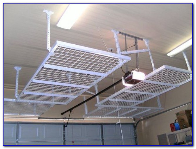 Ceiling Mounted Garage Shelves Diy Ceiling Mounted Garage Shelves Diy