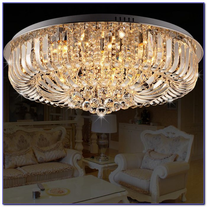 Flush Mount Crystal Chandelier Lighting Flush Mount Crystal Chandelier Lighting