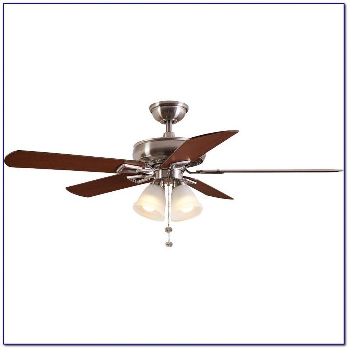 Hampton Bay Mercer Brushed Nickel Ceiling Fan Hampton Bay Mercer Brushed Nickel Ceiling Fan