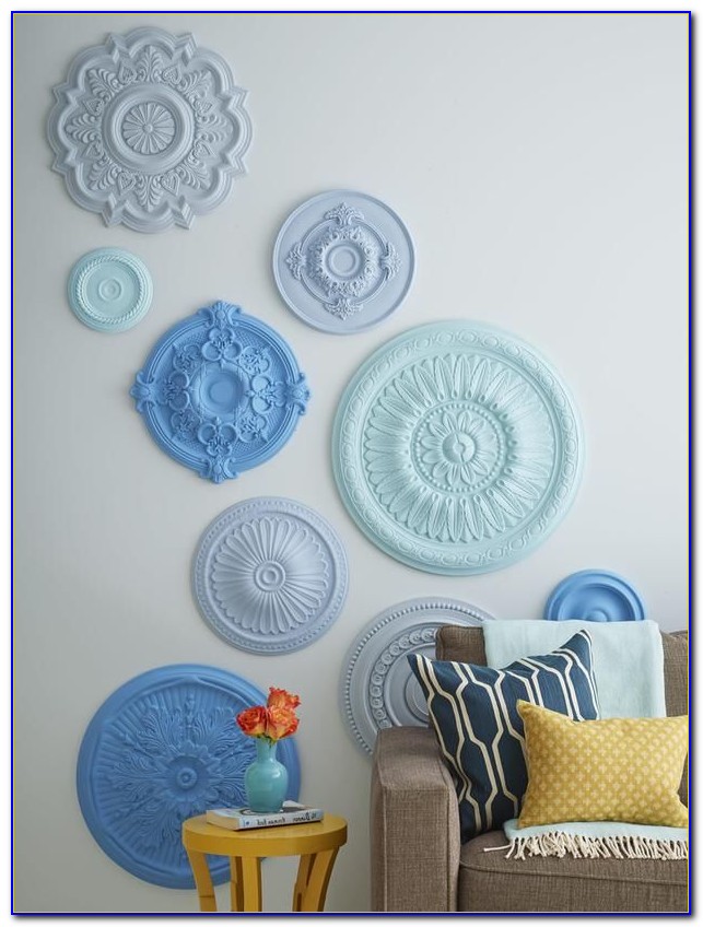 Using Ceiling Medallions As Wall Art Using Ceiling Medallions As Wall Art