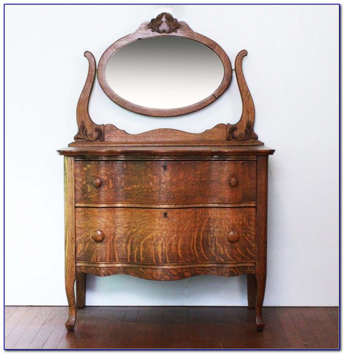 Amish Oak Dresser With Mirror Amish Oak Dresser With Mirror