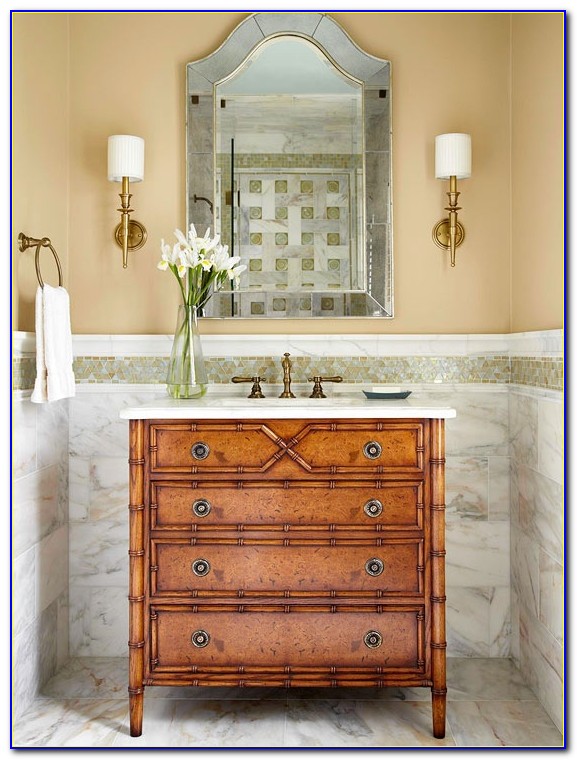 Antique Dresser As Bathroom Vanity Antique Dresser As Bathroom Vanity