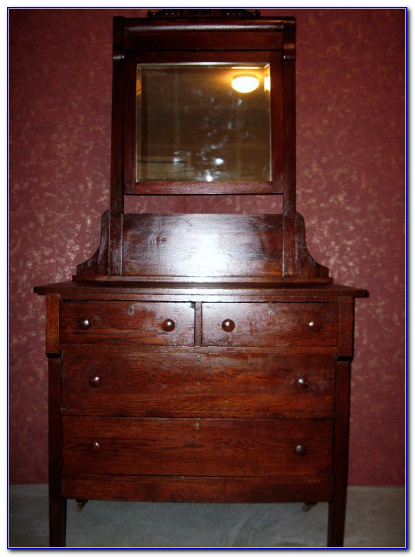 Antique Oak Dresser With Mirror Value Antique Oak Dresser With Mirror Value