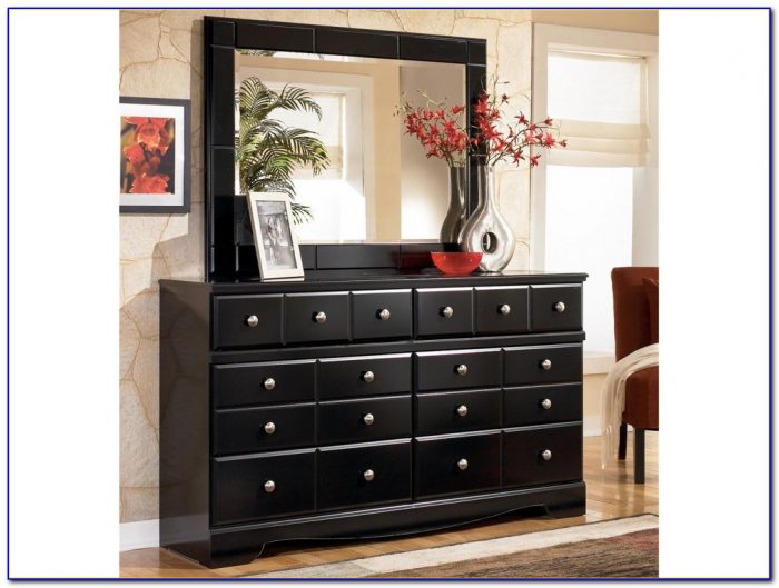 Black Dresser With Mirror Drawers Black Dresser With Mirror Drawers