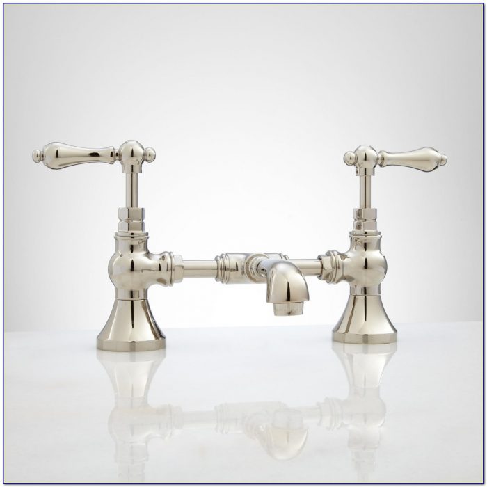 Bridge Style Bathroom Sink Faucet Bridge Style Bathroom Sink Faucet
