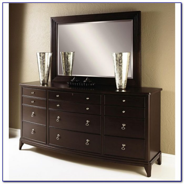 Broyhill Fontana Triple Dresser With Mirror Broyhill Fontana Triple Dresser With Mirror
