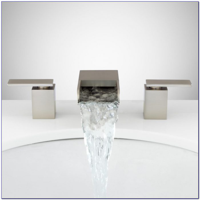 Brushed Nickel Waterfall Sink Faucet Brushed Nickel Waterfall Sink Faucet