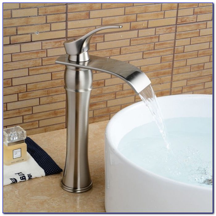 Brushed Nickel Waterfall Vessel Sink Faucets Brushed Nickel Waterfall Vessel Sink Faucets
