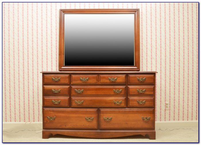 Cherry Dresser With Mirror Cherry Dresser With Mirror