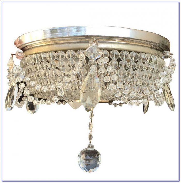 Chrome And Crystal Flush Ceiling Lights Chrome And Crystal Flush Ceiling Lights