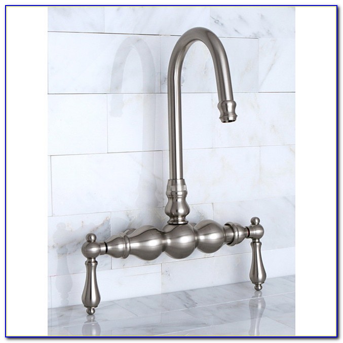Contemporary Single Handle Wall Mount Clawfoot Tub Faucet Lever Handle Contemporary Single Handle Wall Mount Clawfoot Tub Faucet Lever Handle