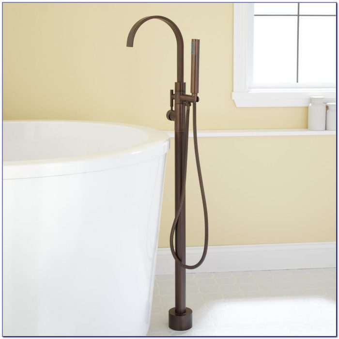 Deck Mount Bathtub Faucet With Sprayer Deck Mount Bathtub Faucet With Sprayer