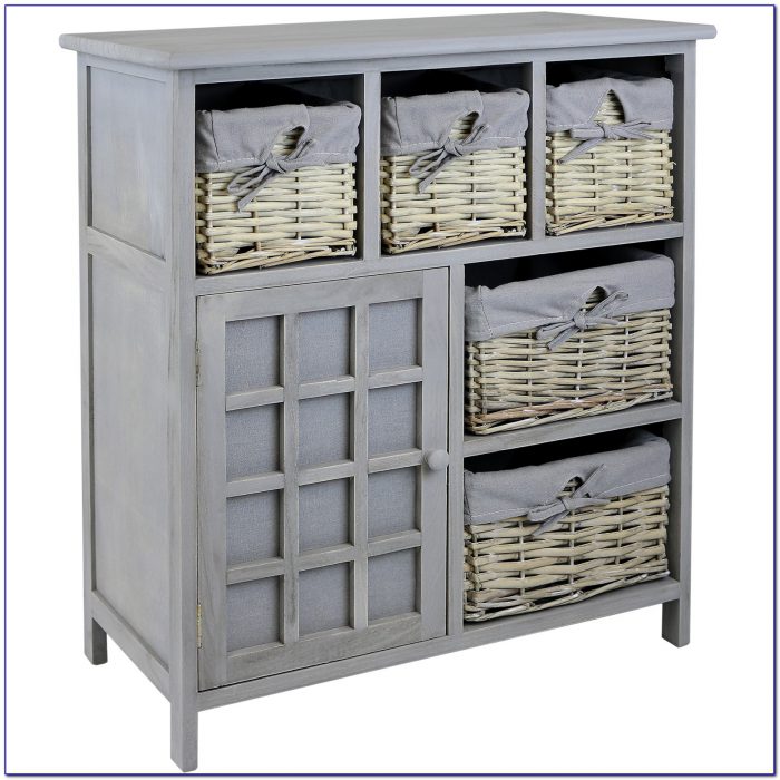 Dresser With Wicker Baskets Dresser With Wicker Baskets