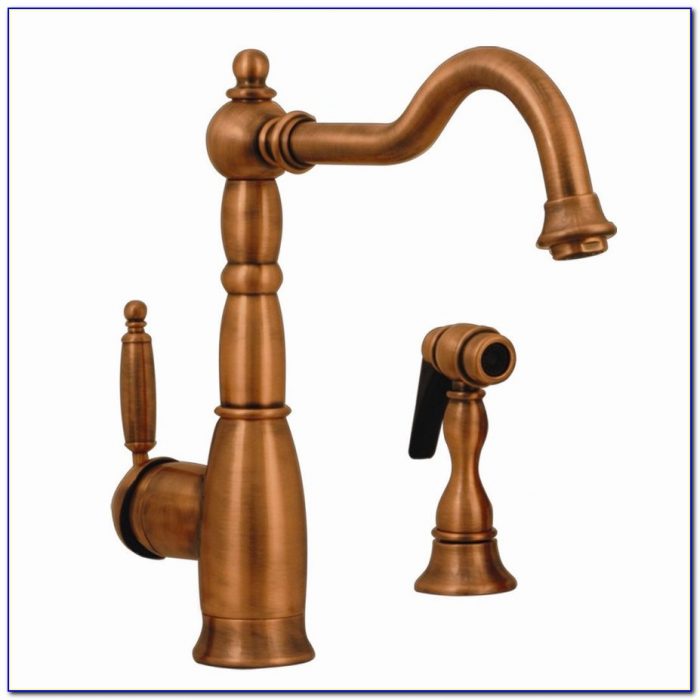 Fontaine Antique Copper 4 Hole Kitchen Faucet Fontaine Antique Copper 4 Hole Kitchen Faucet