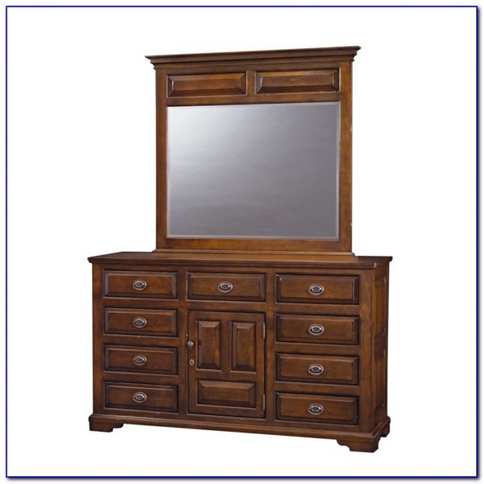 Oak Triple Dresser With Mirror Oak Triple Dresser With Mirror