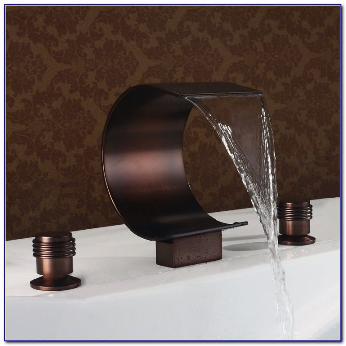 Oil Rubbed Bronze Waterfall Tub Faucet Oil Rubbed Bronze Waterfall Tub Faucet