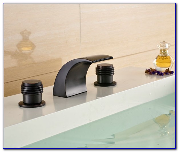 Oil Rubbed Bronze Waterfall Tub Faucet Wall Mount Oil Rubbed Bronze Waterfall Tub Faucet Wall Mount