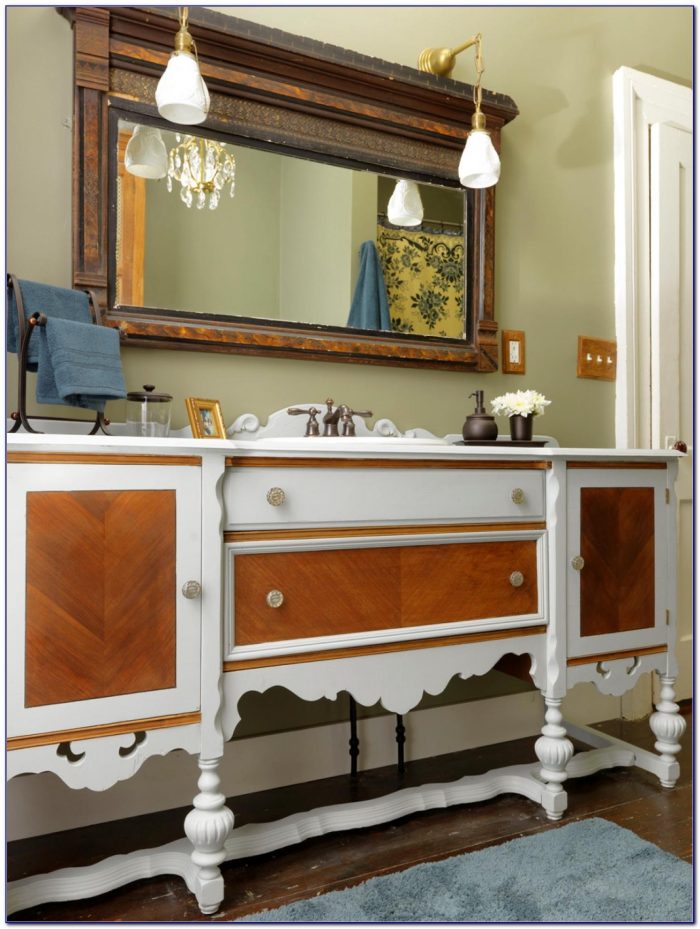 Using Antique Dresser For Bathroom Vanity Using Antique Dresser For Bathroom Vanity